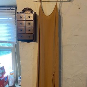 12th Tribe Tan Midi Dress NWT